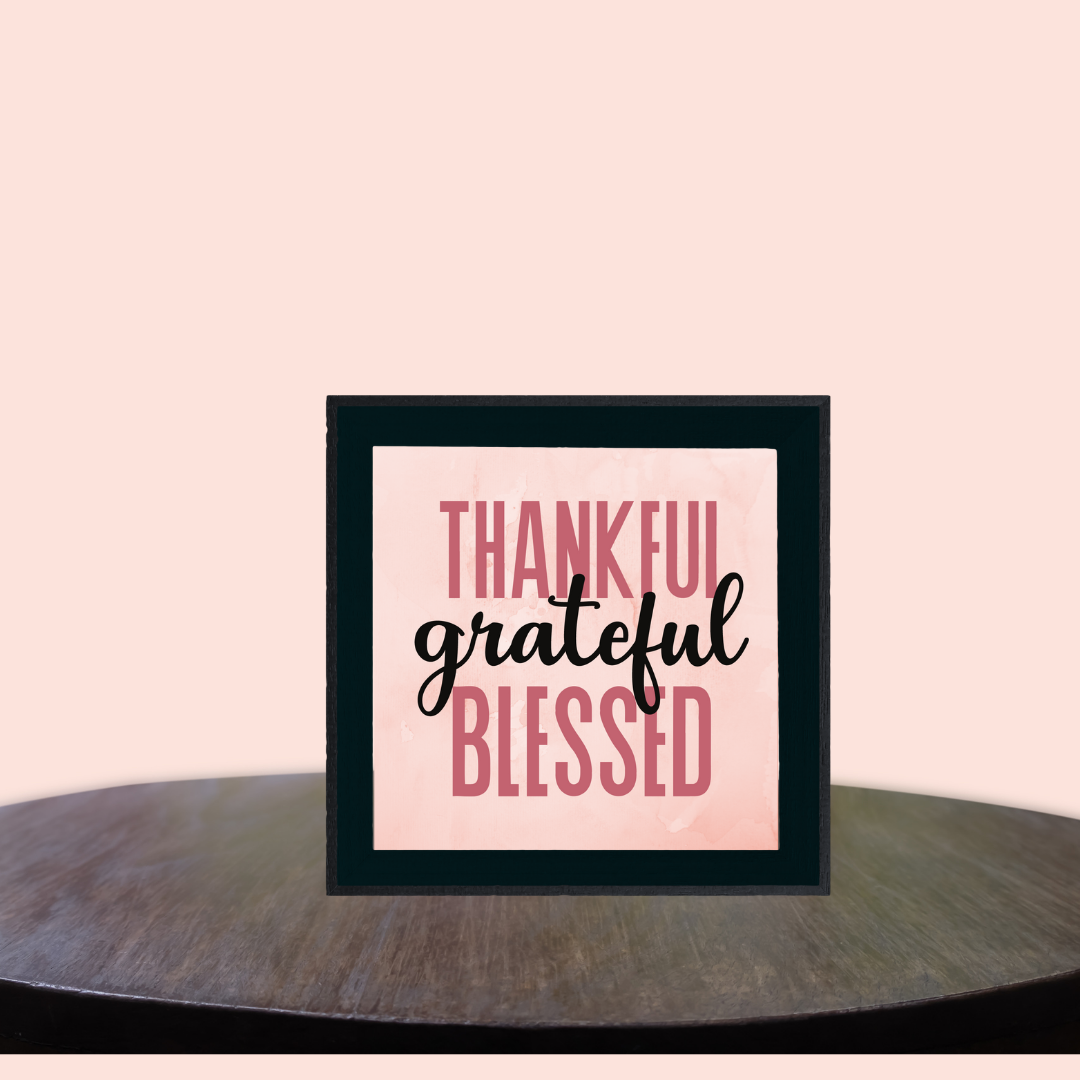 Thankful greatful blessed-photoframe