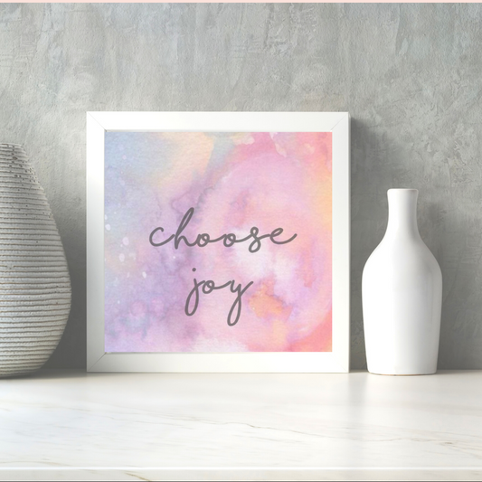 CHOOSE JOY- quote frame