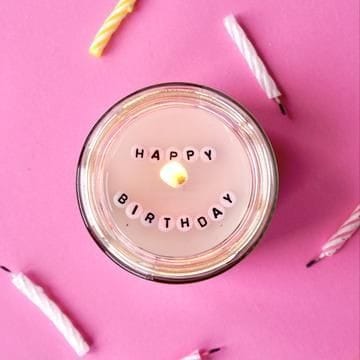 Secret message candle