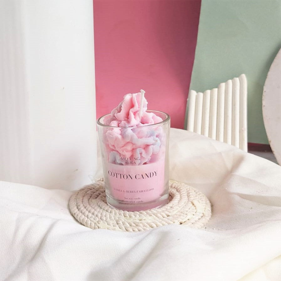 Premium cotton candy candle