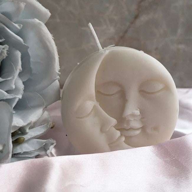 sun moon candle