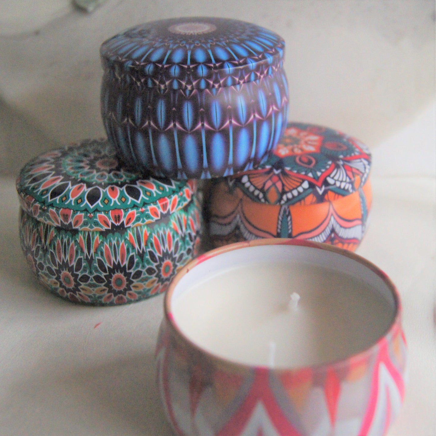 Mandala  Tin Candles