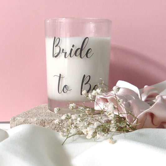 Bride to be scented candle